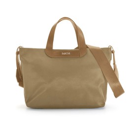 Balcos Nylon Tote Bag (Small) Shoulder Bag, 2-Way, beige