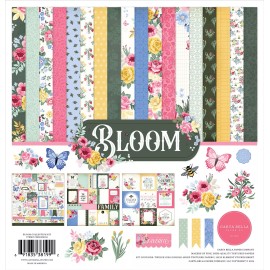 Echo Park/ Carta Bella Carta Bella BLOOM 12x12 Collection Kit Scrapbook Journal Garden Flower Family