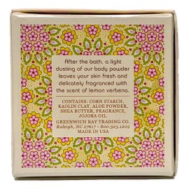 Greenwich Bay LEMON VERBENA Dusting Powder, After-Bath Body Powder, 4 oz.