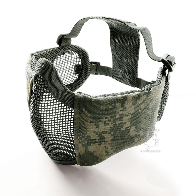 SHENKEL Ear Protection Anti-Fog Mesh Mask Half Face Guard Face