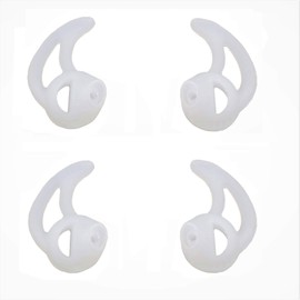 Silicone Fin Ear Mold for Two Way Radio Earpiece Replacement Earmold Earbud Tips for Surveillance Police Earpiece Coil Tube Headset (2 Pair Fin Small)