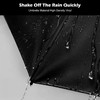 Carehabi Umbrella, 106 cm Span Width, Black, Umbrella Windproof with