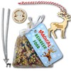 MAGICAL REINDEER FOOD BAG + CHARM + WOODEN SANTA'S LOST