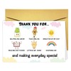 RUALOVE Cute Thank You Card For Teacher Dad Mom, Teacher