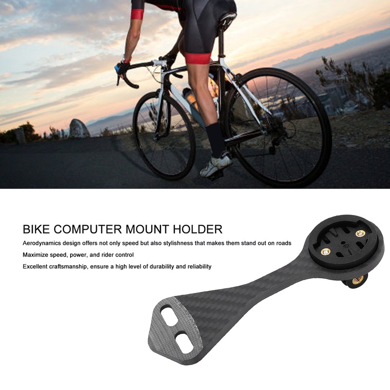 Bike Computer Mount Holder Carbon Fiber Bicycle Computer Extended Holder