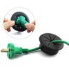 HJ Garden 2pcs 2-3/8 inch Flexible Desk Cord Grommets Wire