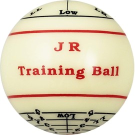 Aramith Jim Rempe Training Cue Ball 2-1/4" Regulation Size Billiard Pool Ball with Instruction Manual Learn to Play Better