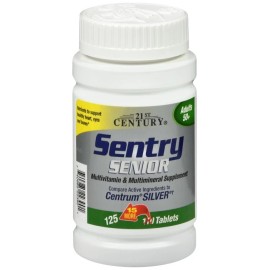 21st Century Sentry Senior Adults 50+ Multivitamin & Multimineral Tablets 125 EA