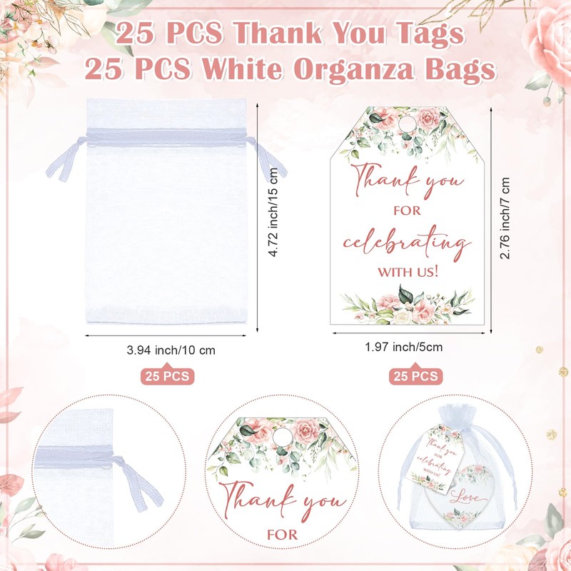 Pickmesh 25 Set Bridal Shower Thank You Gifts for Guests