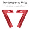 Mocoum Aluminium Alloy 90 Degree Positioning Squares 4.7" x 4.7"(12x12cm)