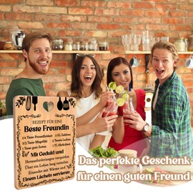 Best Friend Gifts, Gifts for Girlfriend, Bamboo Chopping Board, Birthday Gifts for Best Friend, Gifts for Girlfriend on Her Birthday, Christmas, Wedding, Thanksgiving