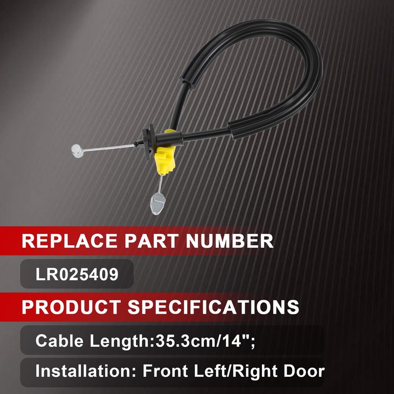 Dixhills 1pc Front Door Handle Latch Release Cable Compatible with