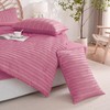 JELLYMONI Pillowcases Standard Size Bright Pink 2 Pack Boho Striped