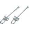 Aqbau® Set of 2 swing hooks M12, swing hooks for