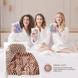 Reusable Shower Cap for Women – Soft, Breathable Shower Caps for Women Reusable Waterproof – Durable Shower Cap by SMPL OBJECTS (Diamond)