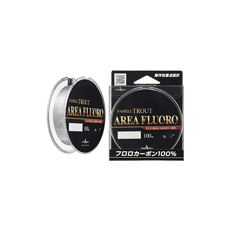 YAMATOYO Fluorocarbon Line, Famel Trout Area Fluoro, 100 m, No.