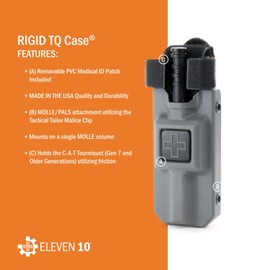 Eleven 10 Rigid TQ Case for C-A-T Tourniquet, Coyote, MOLLE Attachment