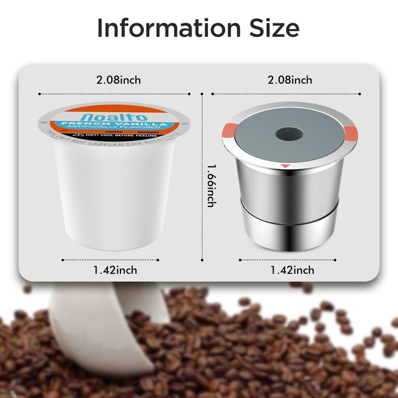 Reusable k Cups for keurig 2.0 1.0,Universal stainless steel Refillable