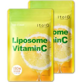 ltolo High Concentration, Lasting Vitamin C Supplement, 1,000 mg (Liposome Vitamin C Supplement, 360 Capsules, 60 Day Supplement), Glutathione, Pomegranate, Vitamin A, Vitamin E, Trito (2 Bags (60 Day