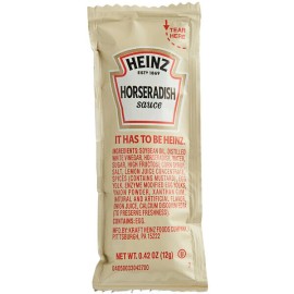 Heinz  Heinz 12 Gram Horseradish Sauce Portion Packets - 200/Case - Heinz 12 Gram Horseradish Sauce Packets