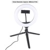 UN‑206 3‑Color 20cm Ring Light LED Tripod Stand Arc Fill