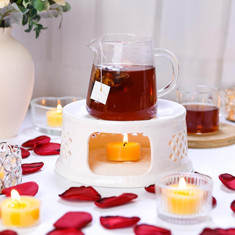 UGBEM Beeswax Tea Light Candles Bulk 6 Hour Non Toxic