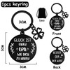 Tasoraor Best Grandpa Gift Keyring – Double-Sided Engraving Key Ring