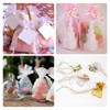 uxcell 100 Pcs Pink Organza Bags 5 x 7 Inch