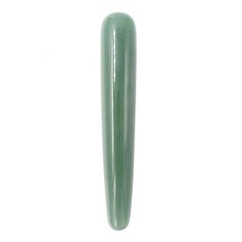 SUPVOX Jade Massage Rod Trigger Point Massager Guasha Massage Jade Roller Face Roller Cellulite Massager (Green)