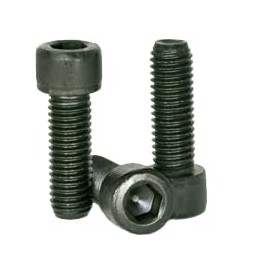 #10-32x3/4" Socket Head Cap Screws, Coarse, Alloy, Thermal Black Oxide, 25 Pack