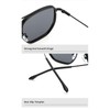 willochra Double Bridges Square Women Gradient Sunglasses Fashion Pilot Frame