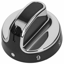 Spares2go Hob Control Switch Knob Compatible with Stoves/New World Oven Cooker 444442687 (Black/Silver)