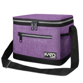 Tirrinia Insulated Lunch Box for Men/Women, Leakproof Lunch Bag for School Work, Large Lunch Tote Kids Boys Girls Student Back to School, Soft Cooler Office Picnic Beach Camping for Adults,Purple