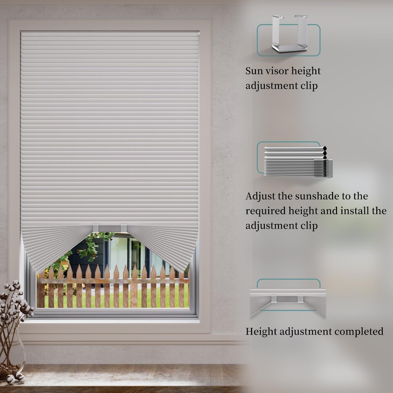 Myshade Arch Window Shades Half Circle Blackout Cellular Shades Cordless