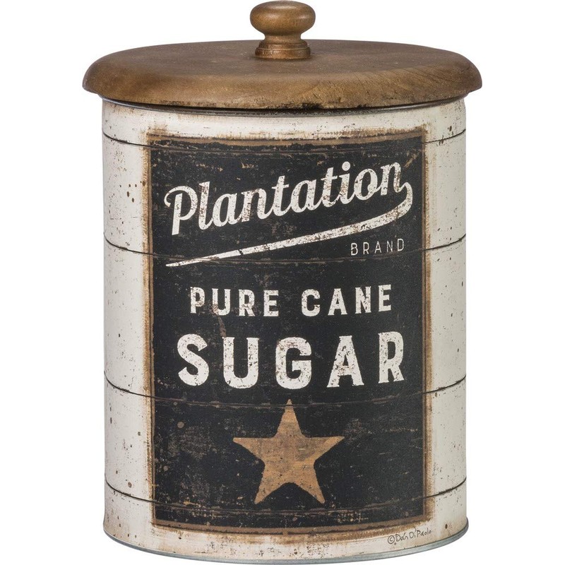 Primitives by Kathy 39060 Farmhouse Tin Canisters, Sugar/Coffee/Flour