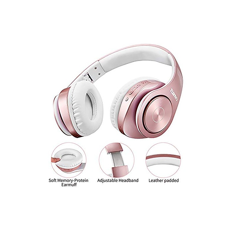 TUINYO Bluetooth Headphones Wireless - Over Ear Stereo Headset with