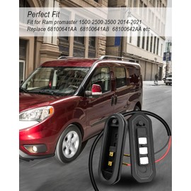 Sliding Door Connector Plate Wiring Set, Door Lock Contact Sensor Fit for Ram Promaster 1500 2500 3500 2014-2021 Central Locking Systems, Replace 68100641AA 68100641AB