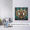 HLCoChT Decorative Art Light Switch Covers Enchanted Mandala Lotus 2
