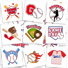 Ceiba Tree Baseball Temporary Tattoos Baseball Party Supplies 90Pcs Softball Tattoos Sports Theme Party Favors