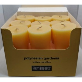 Pier 1 Box of 18 Count Polynesian Gardenia 10 Hour Votive Candles Amazing