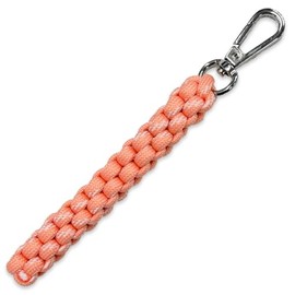 macaroni edge Paracord Braided Colorful Strap, Charm, Carabiner Strap, Bag Charm, Strap, Keys, Lost Prevention, Korean Miscellaneous Goods, Pink