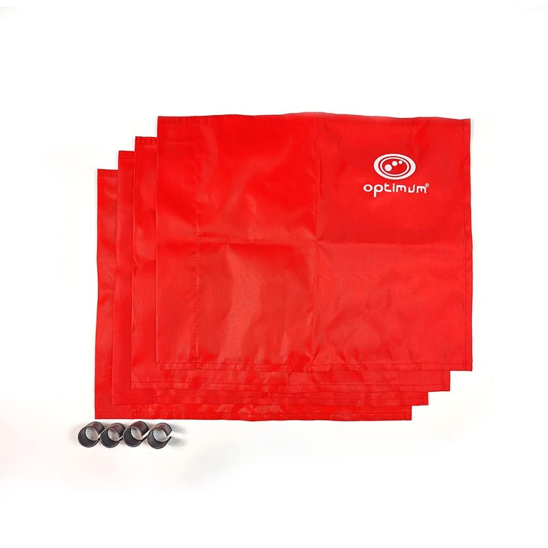 Optimum Training Corner Flag Pack Of 4 - Red