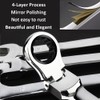 MOCNT 27mm Ratcheting Combination Wrench Flexible Head Ratchet Spanner Metric
