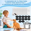12 Pcs Filtros para Fuentes para Gatos de 67 oz