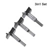 MACHSWON 3 PCS Forstner Drill Bits Tungsten Carbide Wood Hole