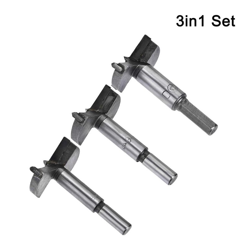 MACHSWON 3 PCS Forstner Drill Bits Tungsten Carbide Wood Hole