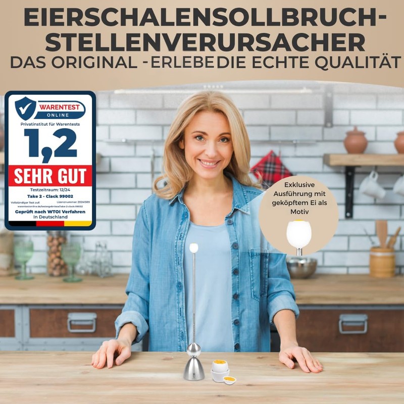 Clack 99009 Egg Shell Break Point Source Stainless Steel with