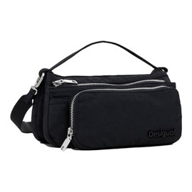 Desigual Women's Accessories Nylon Across Body Bag, Black, black