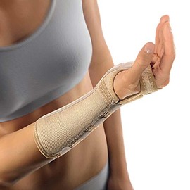 Bort Arm and Wrist Support Aluminium Splint Wrist Forearm Bandage Skin-Coloured XL Right