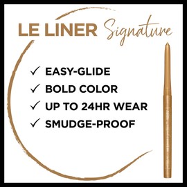 L’Oréal Paris Makeup Le Liner Signature Mechanical Eyeliner, Easy-Glide, Smudge Resistant, Bold Color, Long Lasting, Waterproof Eyeliner, Gold Velvet, 0.011 oz., 1 count